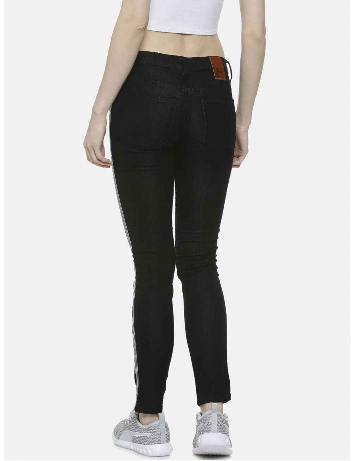 Women Black Super Skinny Fit High-Rise Clean Look Jeans