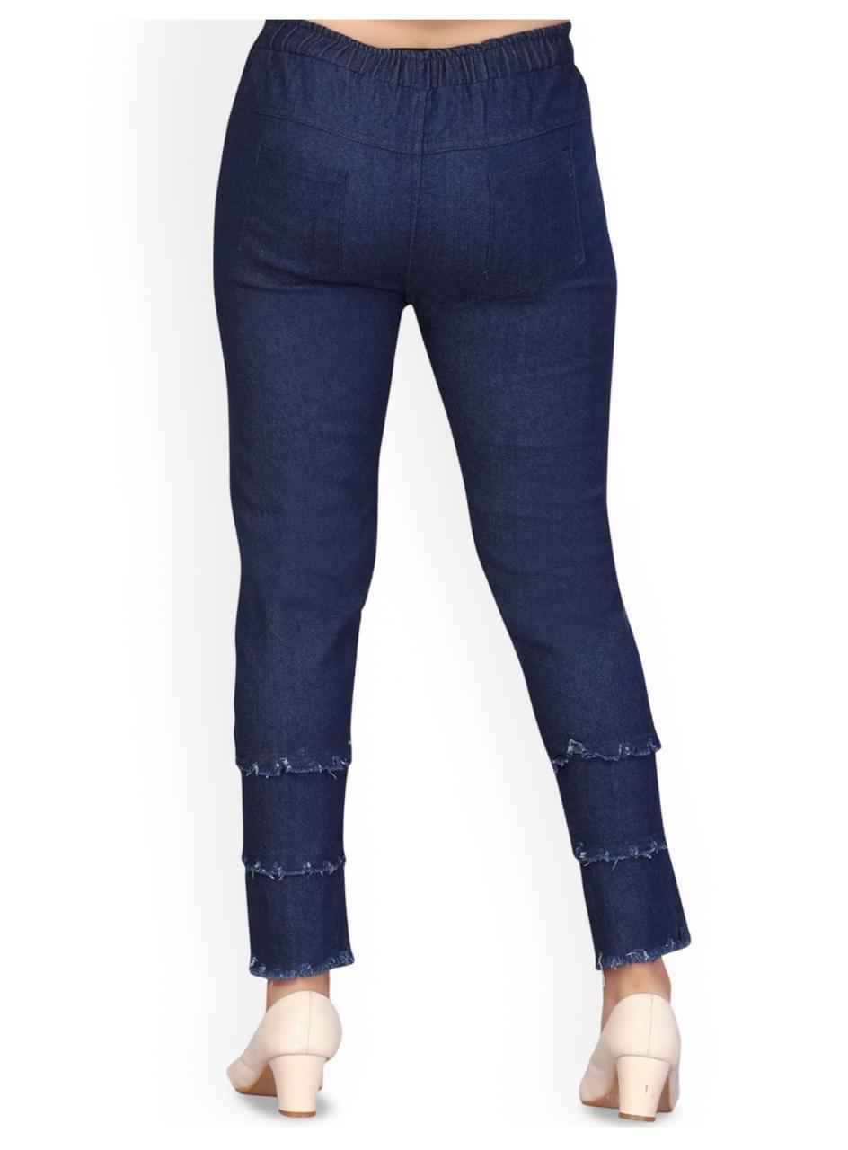 Women Cotton Embellished Slim Fit Jeans