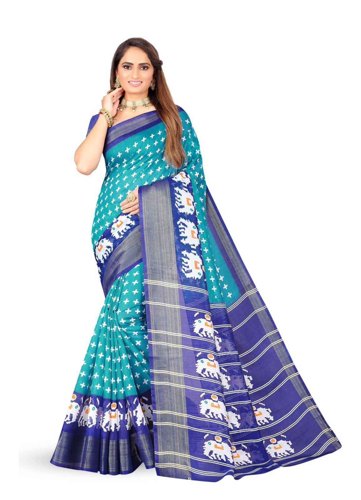 Ethnic Motifs Printed Saree