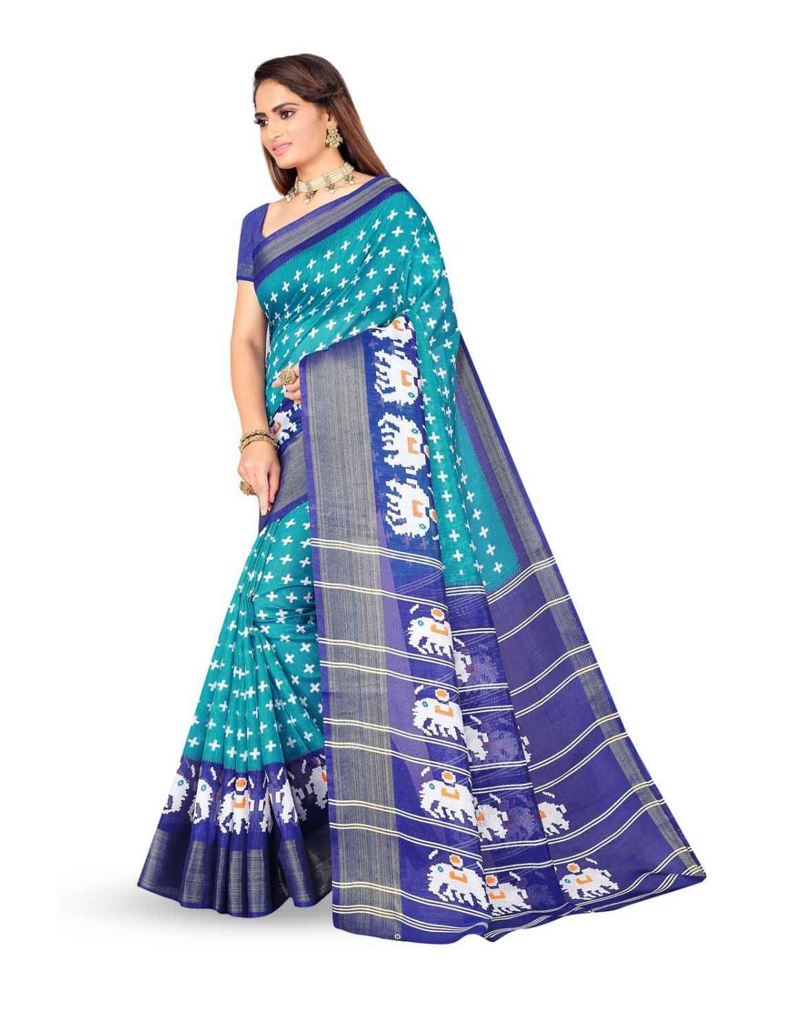 Ethnic Motifs Printed Saree