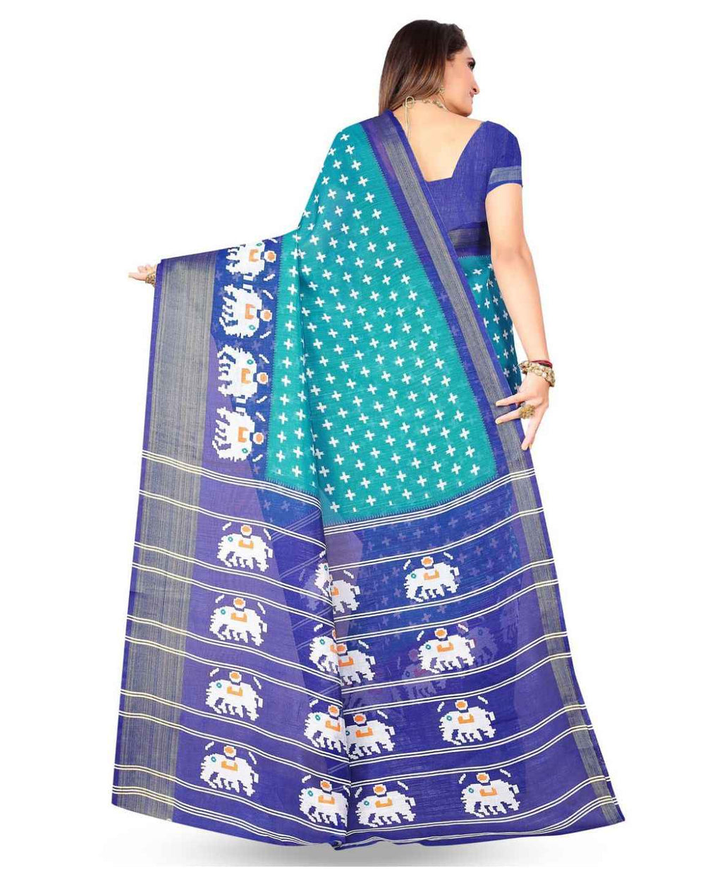Ethnic Motifs Printed Saree
