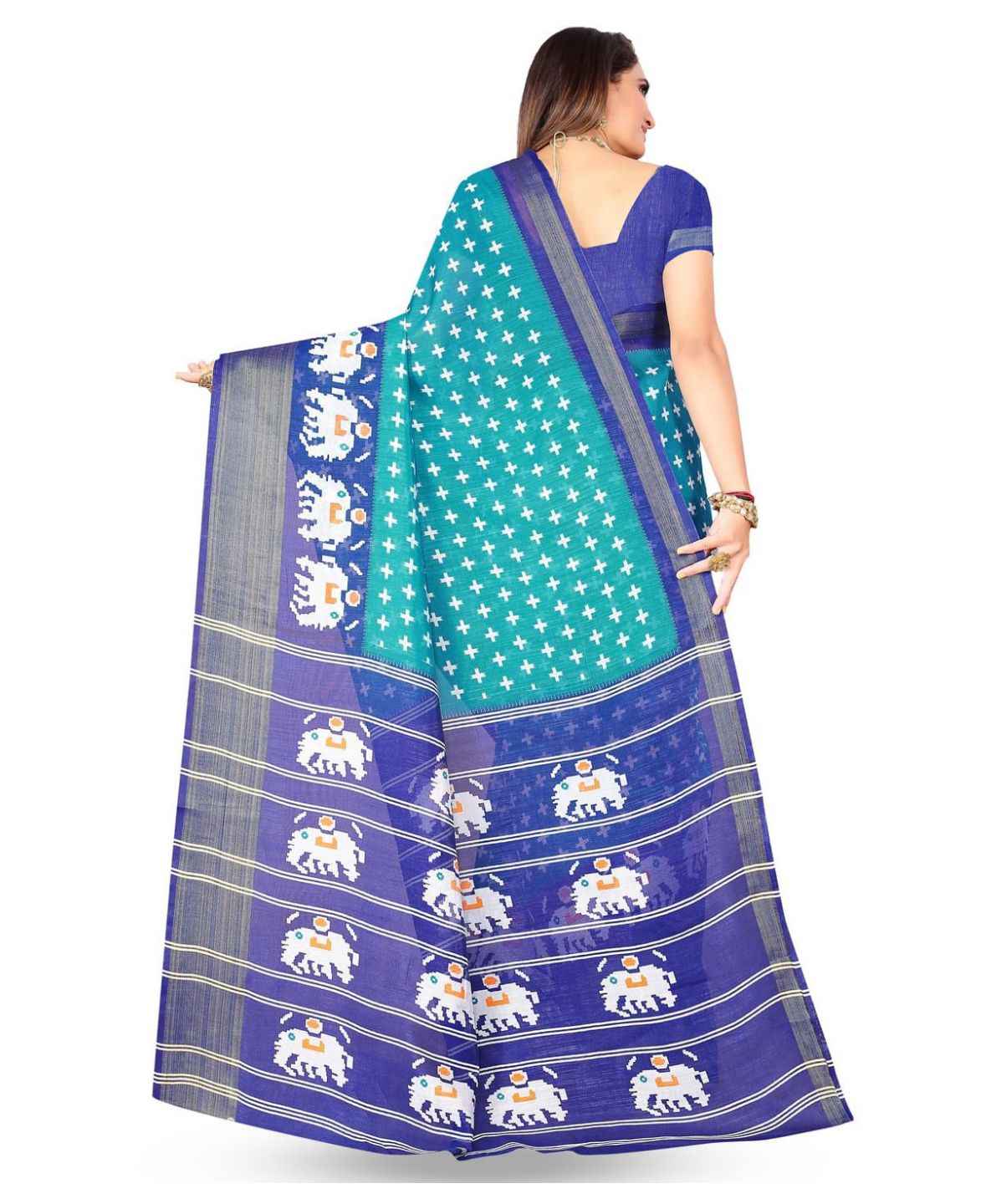 Ethnic Motifs Printed Saree