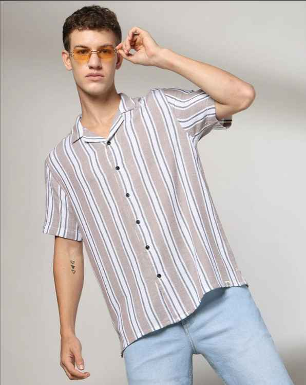 Men Striped Regular Fit Shirt