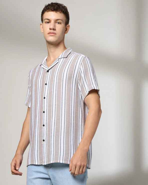 Men Striped Regular Fit Shirt