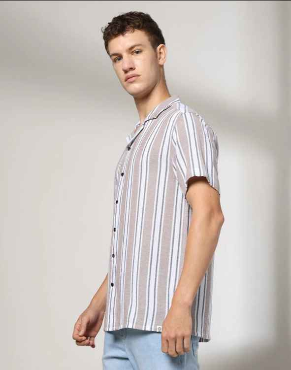 Men Striped Regular Fit Shirt