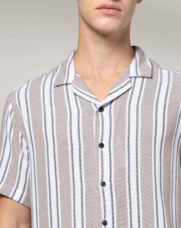 Men Striped Regular Fit Shirt