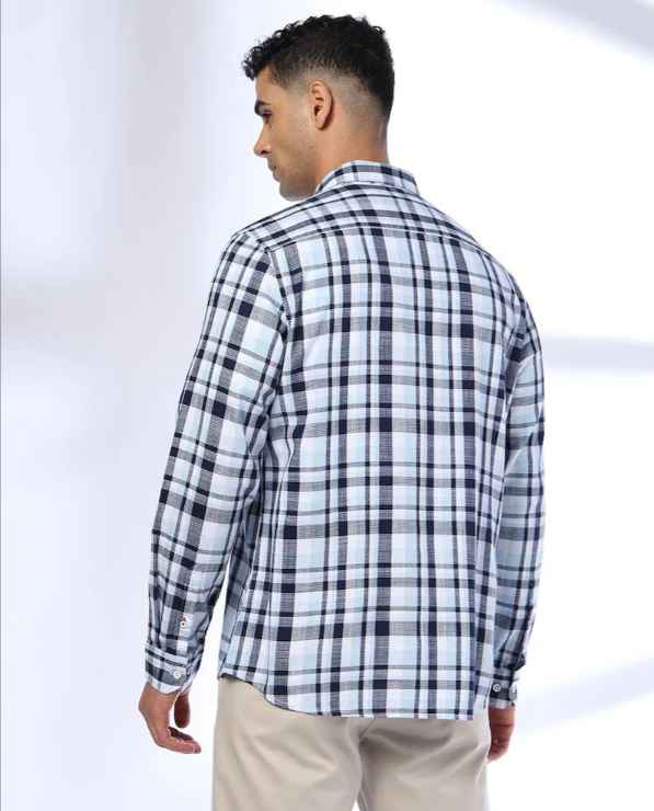 Netplay Men Checked Slim Fit Shirt