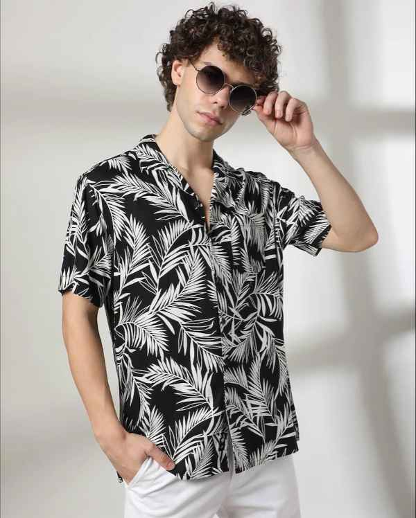 Netplay Men Tropical Print Regular Fit Resort Shirt