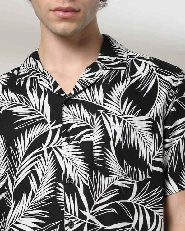 Netplay Men Tropical Print Regular Fit Resort Shirt