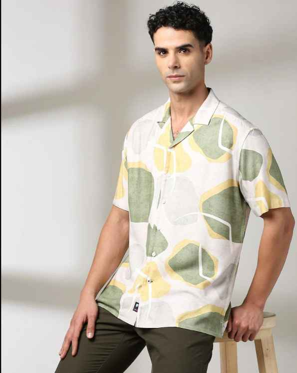 Netplay Men Printed Regular Fit Shirt