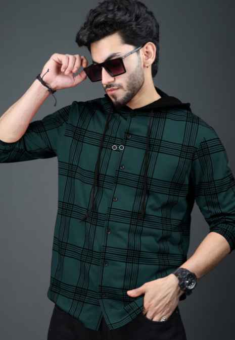 EYEBOGLER Men Checked Regular Fit Shirt with Button-Closure