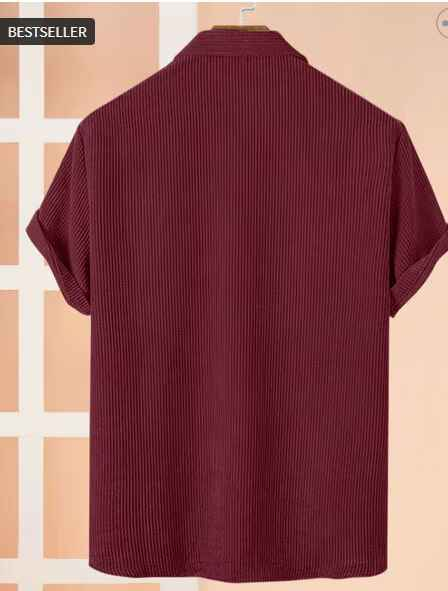 EYEBOGLER Men Shirt with Spread Collar