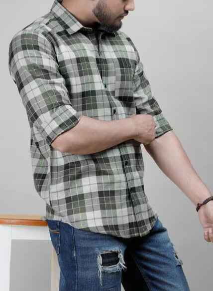 EYEBOGLER Men Checked Regular Fit Shirt