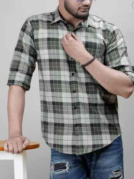 EYEBOGLER Men Checked Regular Fit Shirt