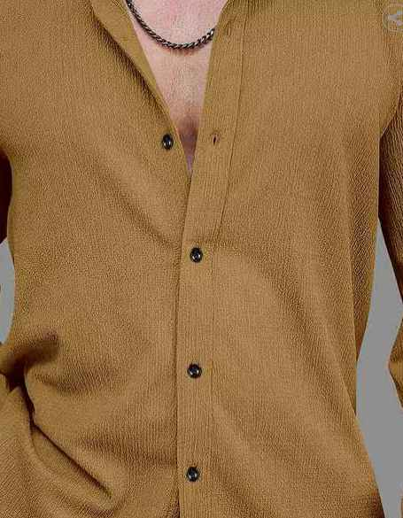 VORTEX Men Regular Fit Shirt with Curved Hem