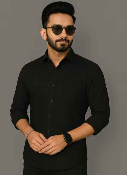 VORTEX Men Regular Fit Shirt with Curved Hem