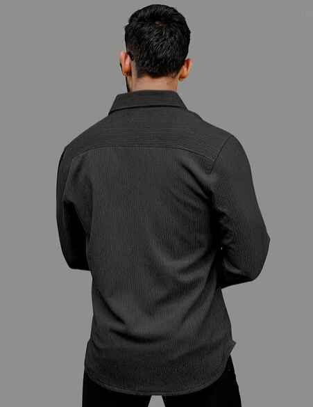 VORTEX Men Regular Fit Shirt with Curved Hem