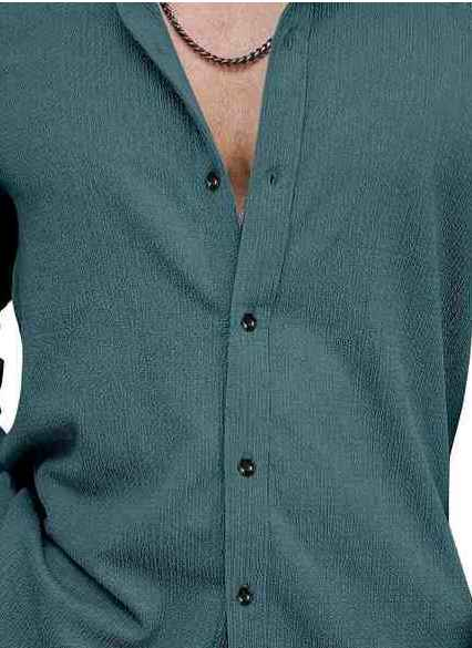 VORTEX Men Regular Fit Shirt with Curved Hem