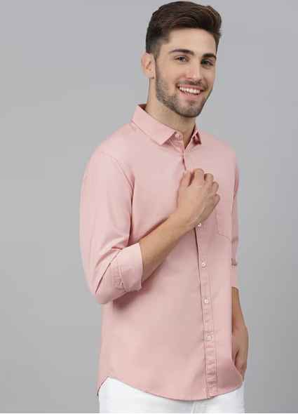 DENNISLINGO PREMIUM ATTIRE Slim Fit Shirt with Patch Pocket
