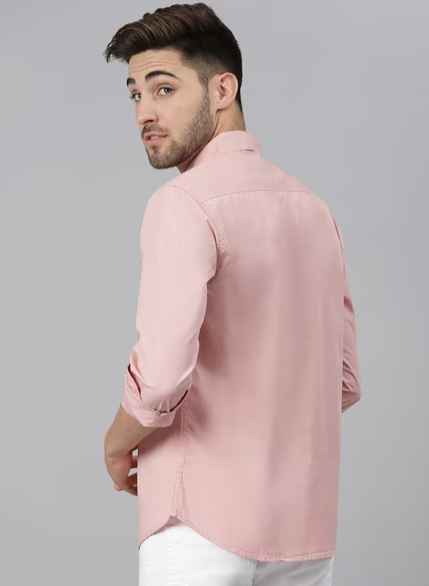 DENNISLINGO PREMIUM ATTIRE Slim Fit Shirt with Patch Pocket