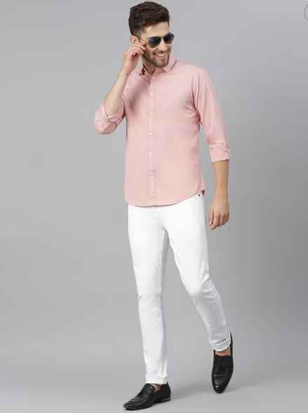 DENNISLINGO PREMIUM ATTIRE Slim Fit Shirt with Patch Pocket