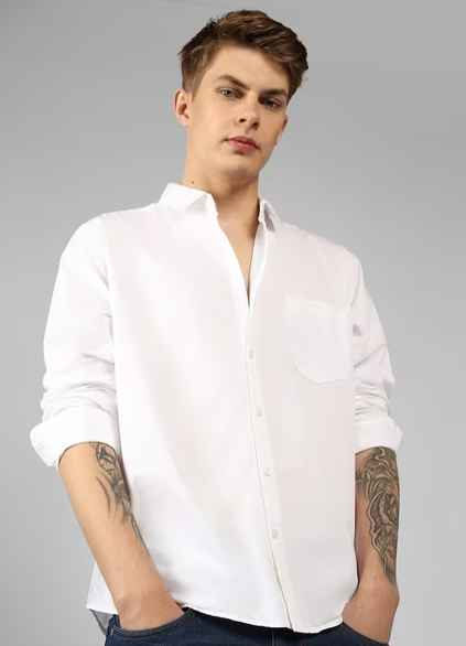 DENNISLINGO PREMIUM ATTIRE Full Sleeves Slim Fit Shirt