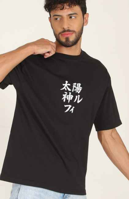 PRONK Luffy Gear 5 Printed Pure Cotton Oversized T-Shirt