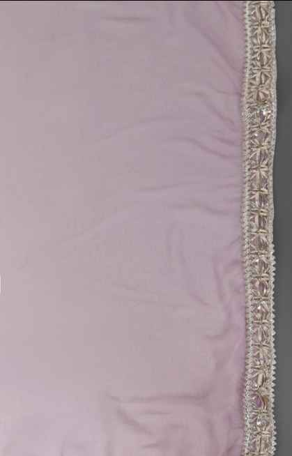 SINGNI Women Purple Ethnic Motifs Embroidered Mirror Work Kurta with Trousers & Dupatta