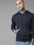 Roadster The Lifestyle Co. Men Solid Hooded Sweatshirt