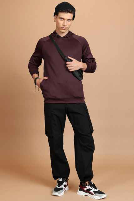 HIGHLANDER Hooded Raglan Sleeves Sweatshirt