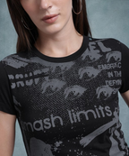 Roadster The Life Co. Women Printed Slim Fit T-shirt