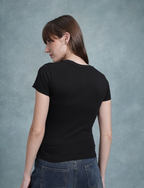 Women Printed Slim Fit T-shirt