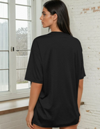 Graphic Printed Drop-Shoulder Sleeved T-shirt