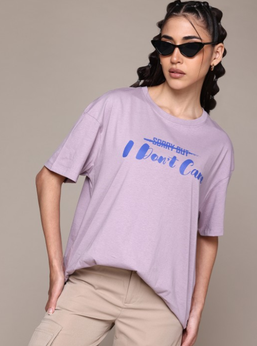 Printed Pure Cotton Boxy T-shirt