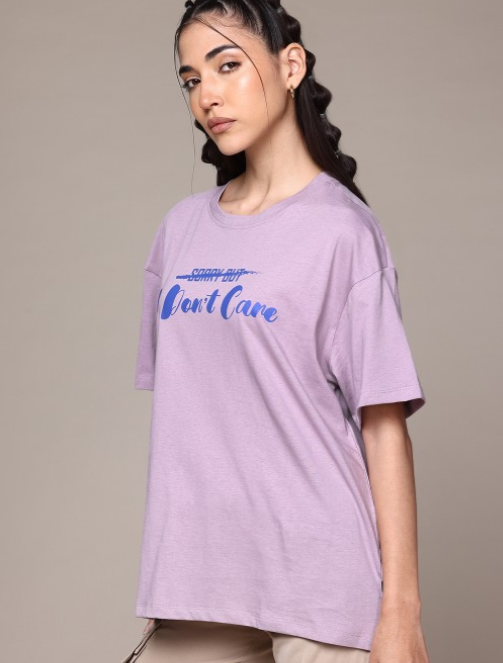 Printed Pure Cotton Boxy T-shirt