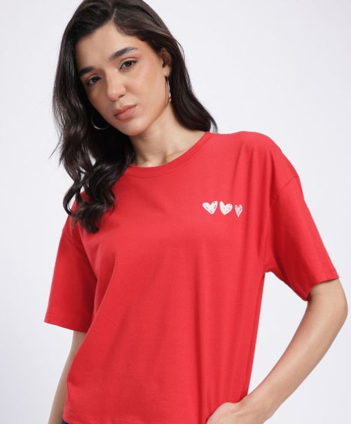 Printed Drop-Shoulder T-shirt