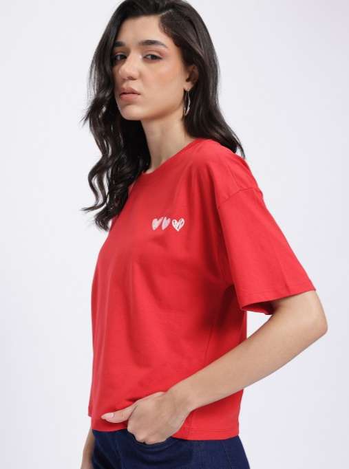Printed Drop-Shoulder T-shirt