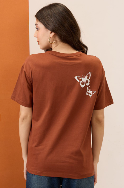 Women Graphic Printed Oversized T-shirt