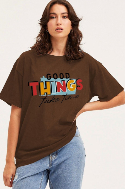 Women Typography Printed T-shirt