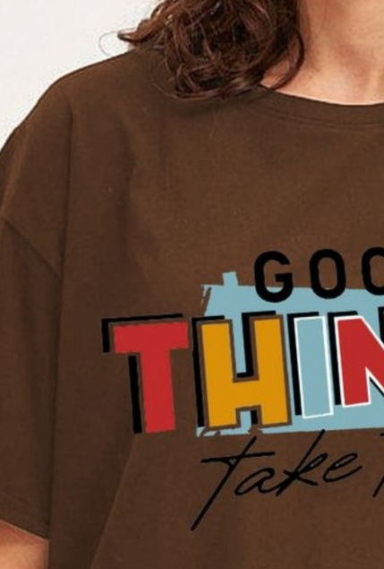 Women Typography Printed T-shirt