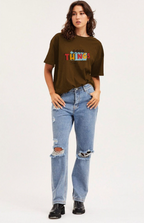 Women Typography Printed T-shirt