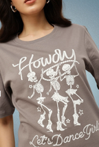 Espresso Graphic Printed Round Neck Pure Cotton Relaxed Fit T-shirt