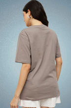 Espresso Graphic Printed Round Neck Pure Cotton Relaxed Fit T-shirt