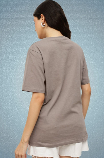 Espresso Graphic Printed Round Neck Pure Cotton Relaxed Fit T-shirt