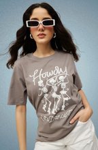 Espresso Graphic Printed Round Neck Pure Cotton Relaxed Fit T-shirt