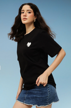 Round Neck Pure Cotton T-shirt for women