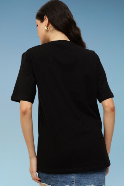 Round Neck Pure Cotton T-shirt for women
