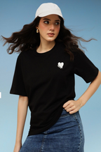 Round Neck Pure Cotton T-shirt for women