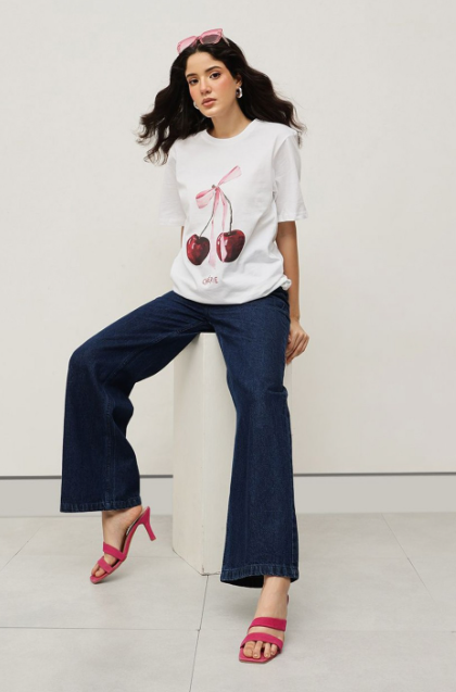 Women Graphic Printed T-shirt