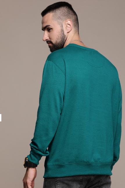 Roadster Men Solid Sweatshirt
